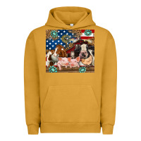 Pigment Peanut Butter American farm animals Urban Hoodie - RanaPortraitStore