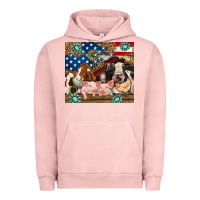 Pigment Salmon American farm animals Urban Hoodie - RanaPortraitStore