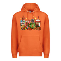 Carrot Christmas coffee cups with Pug Premium Hoodie - RanaPortraitStore