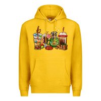 Lemon Christmas coffee cups with Pug Premium Hoodie - RanaPortraitStore