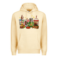 Pina Colada Christmas coffee cups with Pug Premium Hoodie - RanaPortraitStore