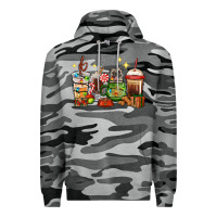 Slate Camo Christmas coffee cups with Pug Premium Hoodie - RanaPortraitStore