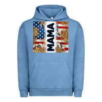 Pigment Pebble Blue American mama Urban Hoodie - RanaPortraitStore
