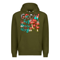 Army Green grow your own way Premium Hoodie - texasbilliewilder