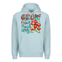 Blue Mist grow your own way Premium Hoodie - texasbilliewilder