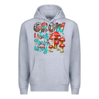 Heather Grey grow your own way Premium Hoodie - texasbilliewilder