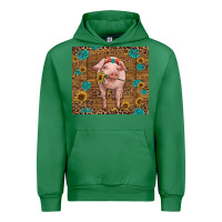 Emerald baby pig Urban Hoodie - RanaPortraitStore