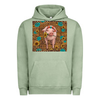 Pigment Oil Green baby pig Urban Hoodie - RanaPortraitStore