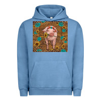 Pigment Pebble Blue baby pig Urban Hoodie - RanaPortraitStore
