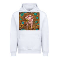 White baby pig Urban Hoodie - RanaPortraitStore