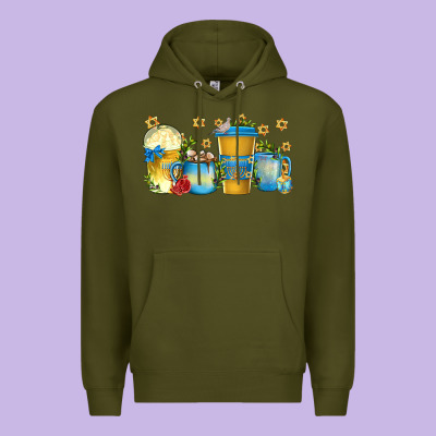 Premium Hoodie hanukkah coffee cups