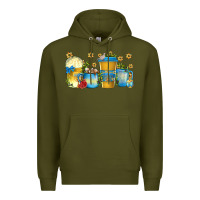 Army Green hanukkah coffee cups Premium Hoodie - texasbilliewilder