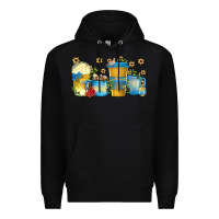 Black hanukkah coffee cups Premium Hoodie - texasbilliewilder