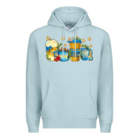 Blue Mist hanukkah coffee cups Premium Hoodie - texasbilliewilder