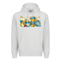 Dove Grey hanukkah coffee cups Premium Hoodie - texasbilliewilder