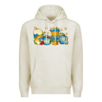 Oatmeal Heather hanukkah coffee cups Premium Hoodie - texasbilliewilder
