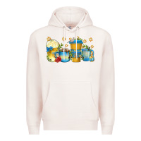Pale Pink hanukkah coffee cups Premium Hoodie - texasbilliewilder