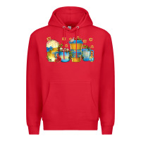Red hanukkah coffee cups Premium Hoodie - texasbilliewilder