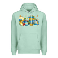 Seafoam hanukkah coffee cups Premium Hoodie - texasbilliewilder