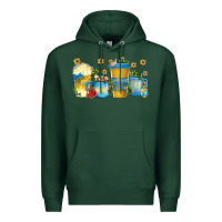 Sports Green hanukkah coffee cups Premium Hoodie - texasbilliewilder