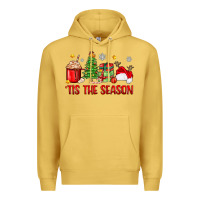 Antique Gold 'tis the season christmas Premium Hoodie - Zillion Design Studio