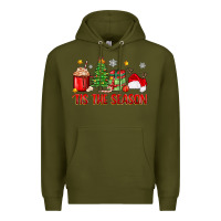 Army Green 'tis the season christmas Premium Hoodie - Zillion Design Studio