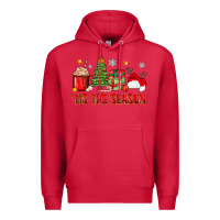 Cardinal 'tis the season christmas Premium Hoodie - Zillion Design Studio