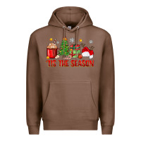 Chestnut 'tis the season christmas Premium Hoodie - Zillion Design Studio
