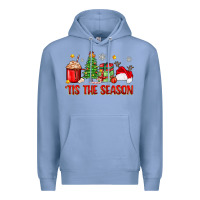 Colony Blue 'tis the season christmas Premium Hoodie - Zillion Design Studio