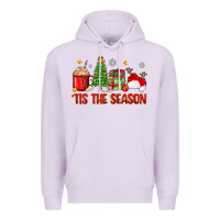 Lilac 'tis the season christmas Premium Hoodie - Zillion Design Studio