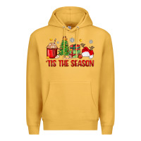Mustard 'tis the season christmas Premium Hoodie - Zillion Design Studio