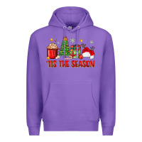 Purple 'tis the season christmas Premium Hoodie - Zillion Design Studio
