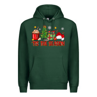 Sports Green 'tis the season christmas Premium Hoodie - Zillion Design Studio