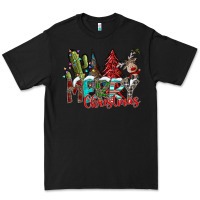 Black Merry Christmas Premium Tee - CowhideDigitalArt