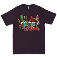 Plum Merry Christmas Premium Tee - CowhideDigitalArt