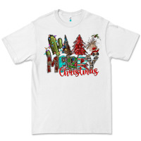 White Merry Christmas Premium Tee - CowhideDigitalArt