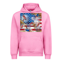 Fuchsia Pink American Urban Hoodie - RanaPortraitStore