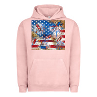 Pigment Salmon American Urban Hoodie - RanaPortraitStore