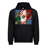 Black American with mexican flag Urban Hoodie - RanaPortraitStore