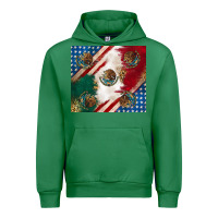 Emerald American with mexican flag Urban Hoodie - RanaPortraitStore