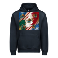 Navy American with mexican flag Urban Hoodie - RanaPortraitStore