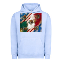 Pigment Grape Ice American with mexican flag Urban Hoodie - RanaPortraitStore