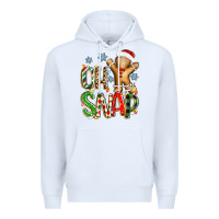 White oh snap christmas cookie Premium Hoodie - Zillion Design Studio