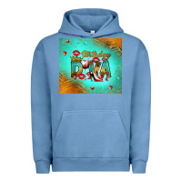 Pigment Pebble Blue birthday diva Urban Hoodie - RanaPortraitStore