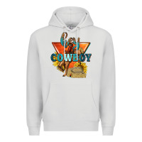 Dove Grey hey cowboy with sunflowers Premium Hoodie - texasbilliewilder
