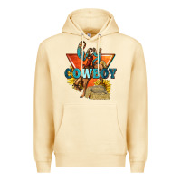 Pina Colada hey cowboy with sunflowers Premium Hoodie - texasbilliewilder