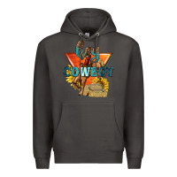 Smoke hey cowboy with sunflowers Premium Hoodie - texasbilliewilder