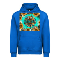 Cobalt blessed sunflowers Urban Hoodie - RanaPortraitStore