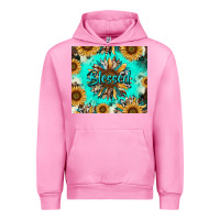 Fuchsia Pink blessed sunflowers Urban Hoodie - RanaPortraitStore