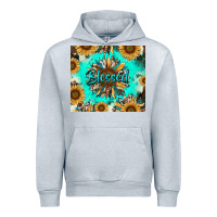 Heather Grey blessed sunflowers Urban Hoodie - RanaPortraitStore